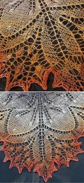 Knitted Shawls with Lacy Edgings - Free Patterns- Pattern Center