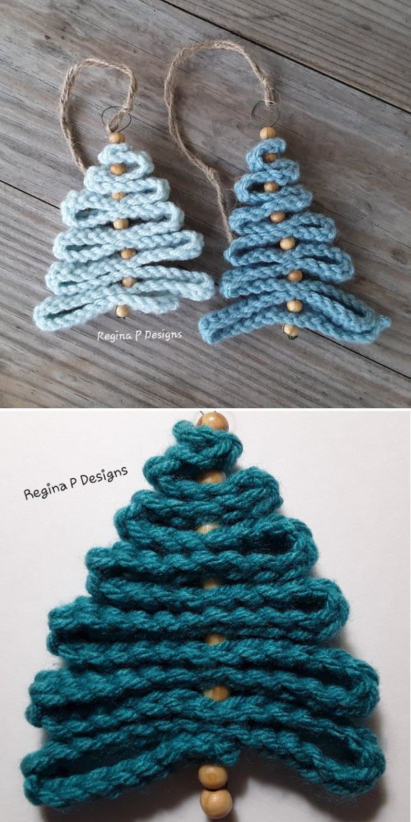 Rustic Tree crochet Ornament