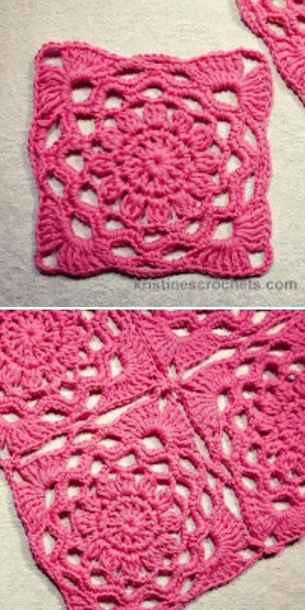 12 Petal Flower Square