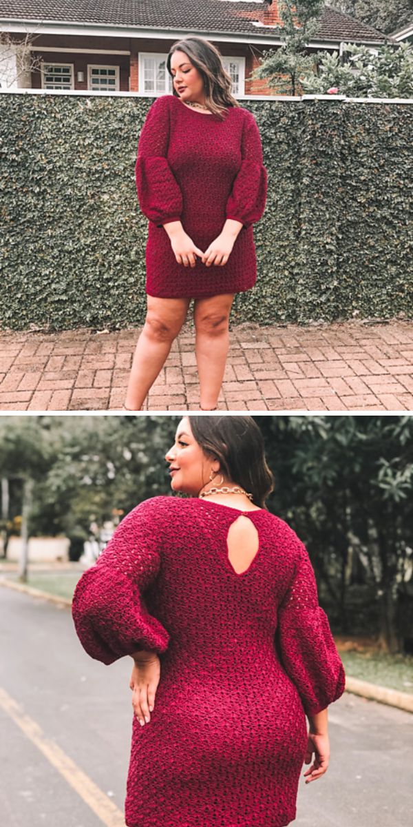 Dress With Puff Sleeves