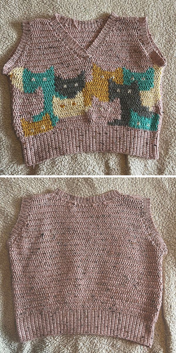 Kitty Sweater Vest