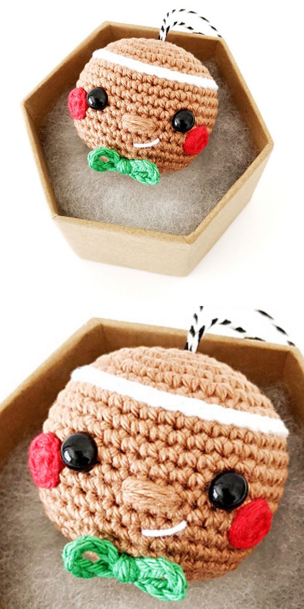  crochet gingerbread ornament