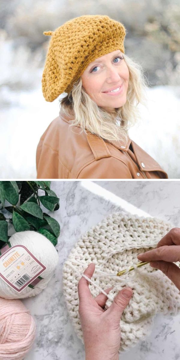 Parisian Style Crochet Beret Patterns