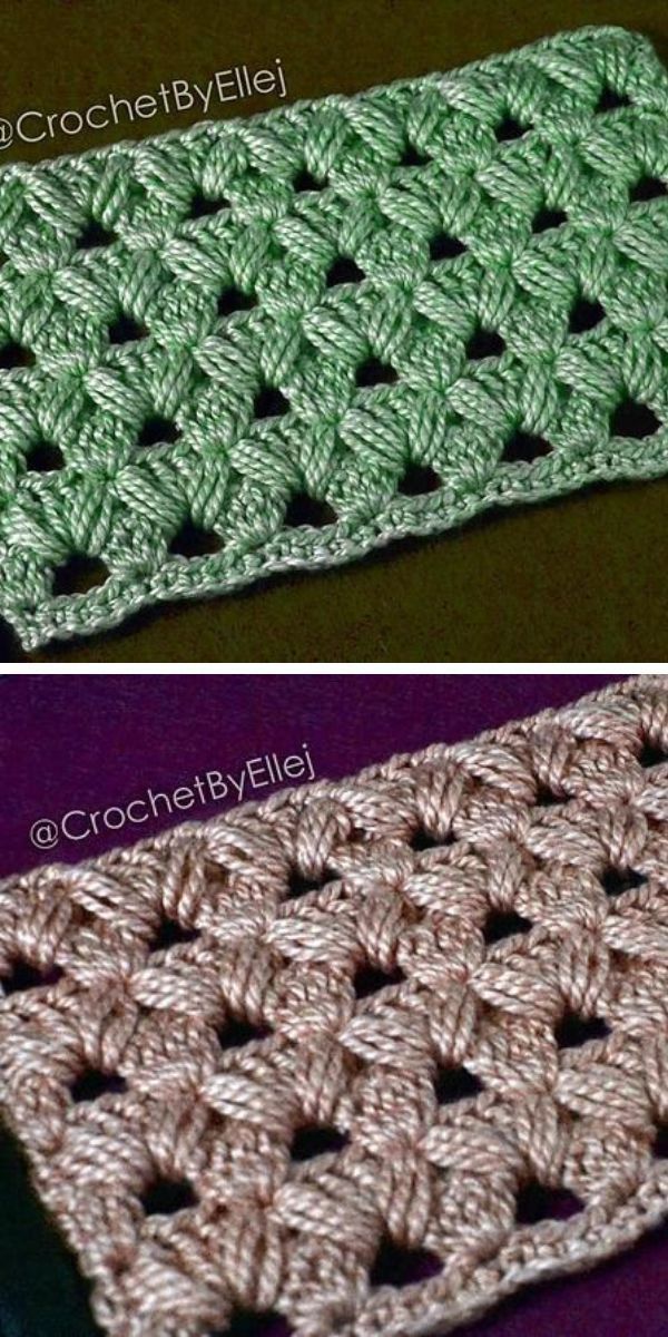 several rows made with a crochet Turkish Stitch