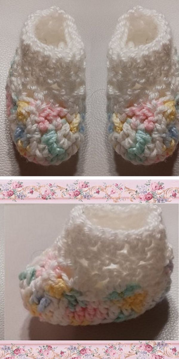 cute crochet baby booties