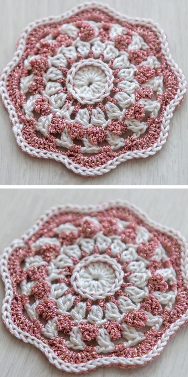 an intricate crochet doily