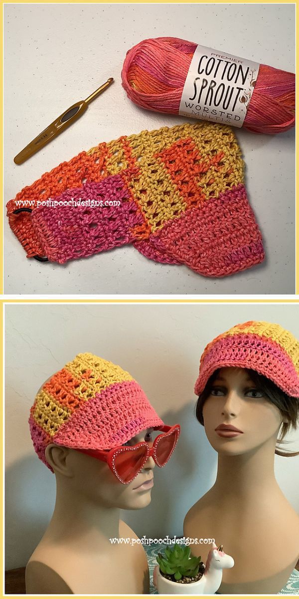 a crocheted headband