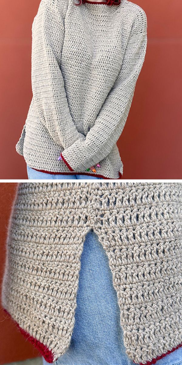 a simple crochet pullover