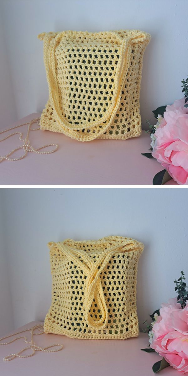 a simple crochet market bag