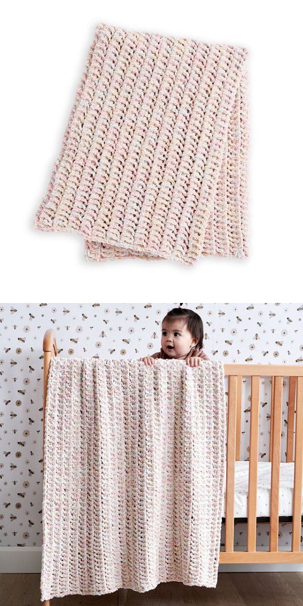 a simple knitted baby blanket
