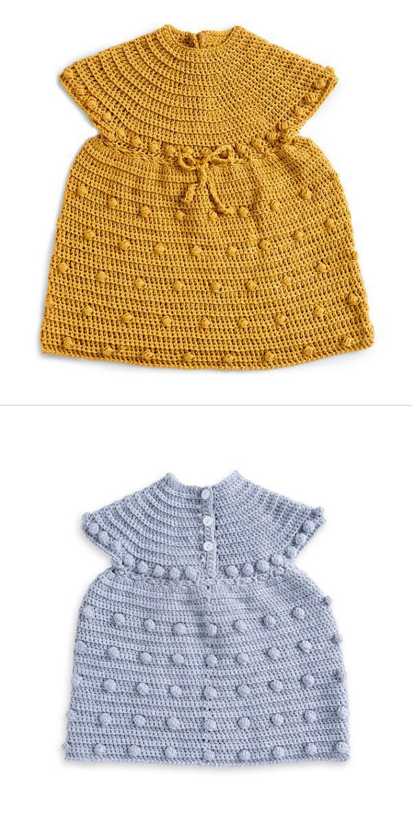 a crochet baby dress
