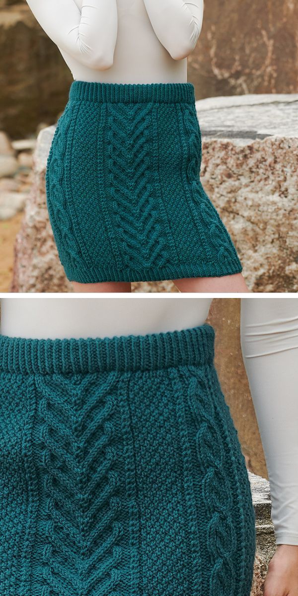 Spots　pattern　knitted skirt Knitted Skirt Pattern, Knit Skirt Pattern, Easy Knitted