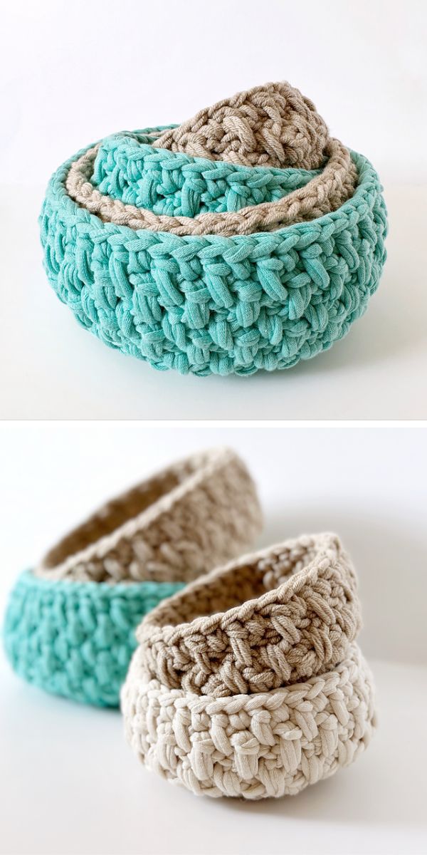 Crochet Containers Crochet Baskets Perfect For Storage - Pattern Center