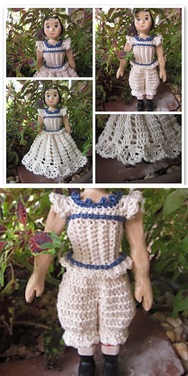 Cute Artful Crochet Doll Clothes and Accessories for Unique Look