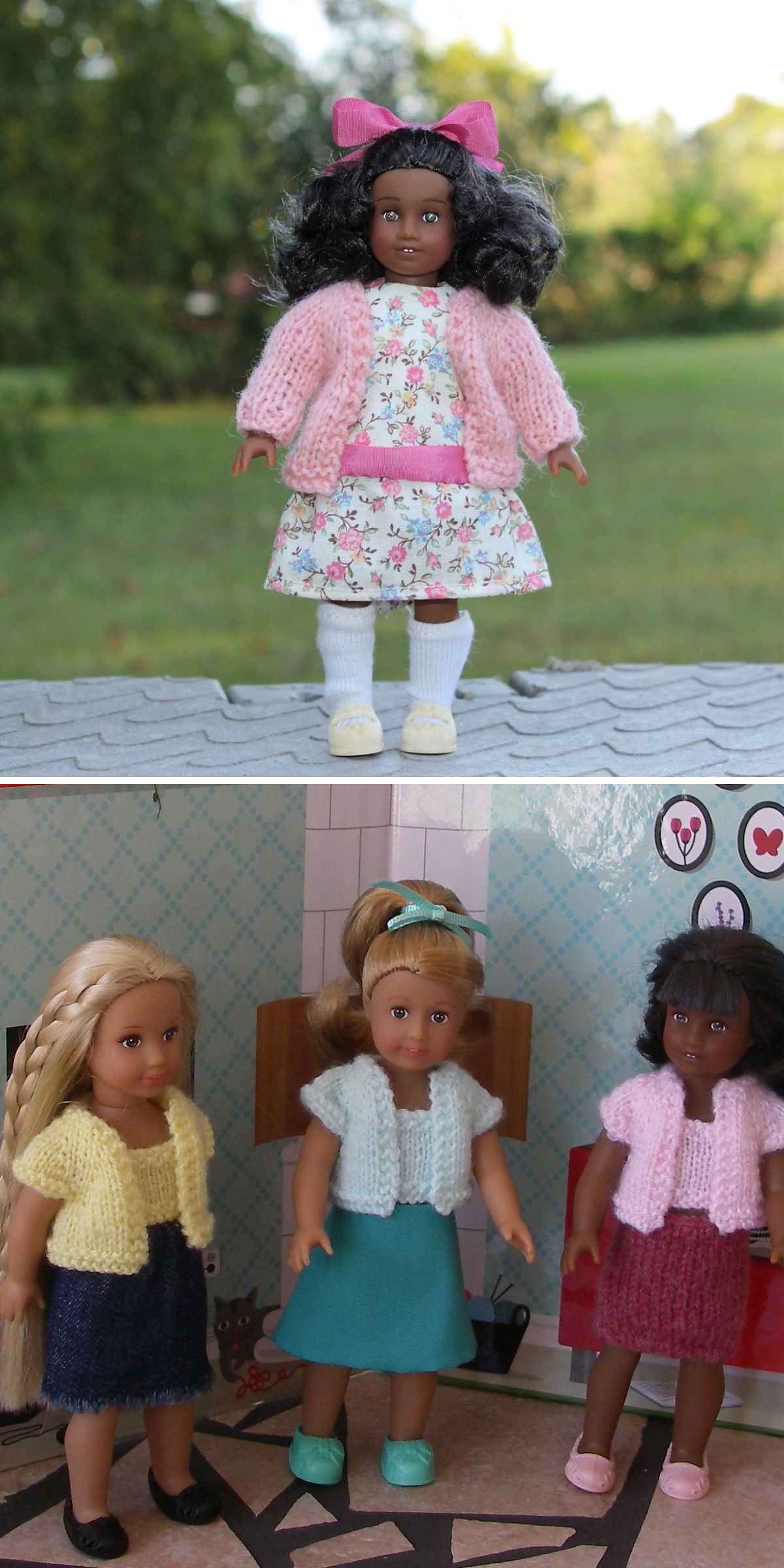 28 Easy and Free Knitting Patterns for Dolls Clothes
