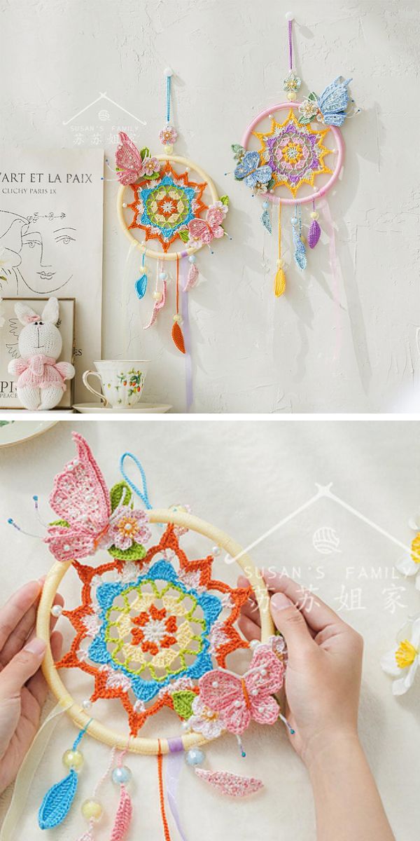 stunning crochet wall hangings