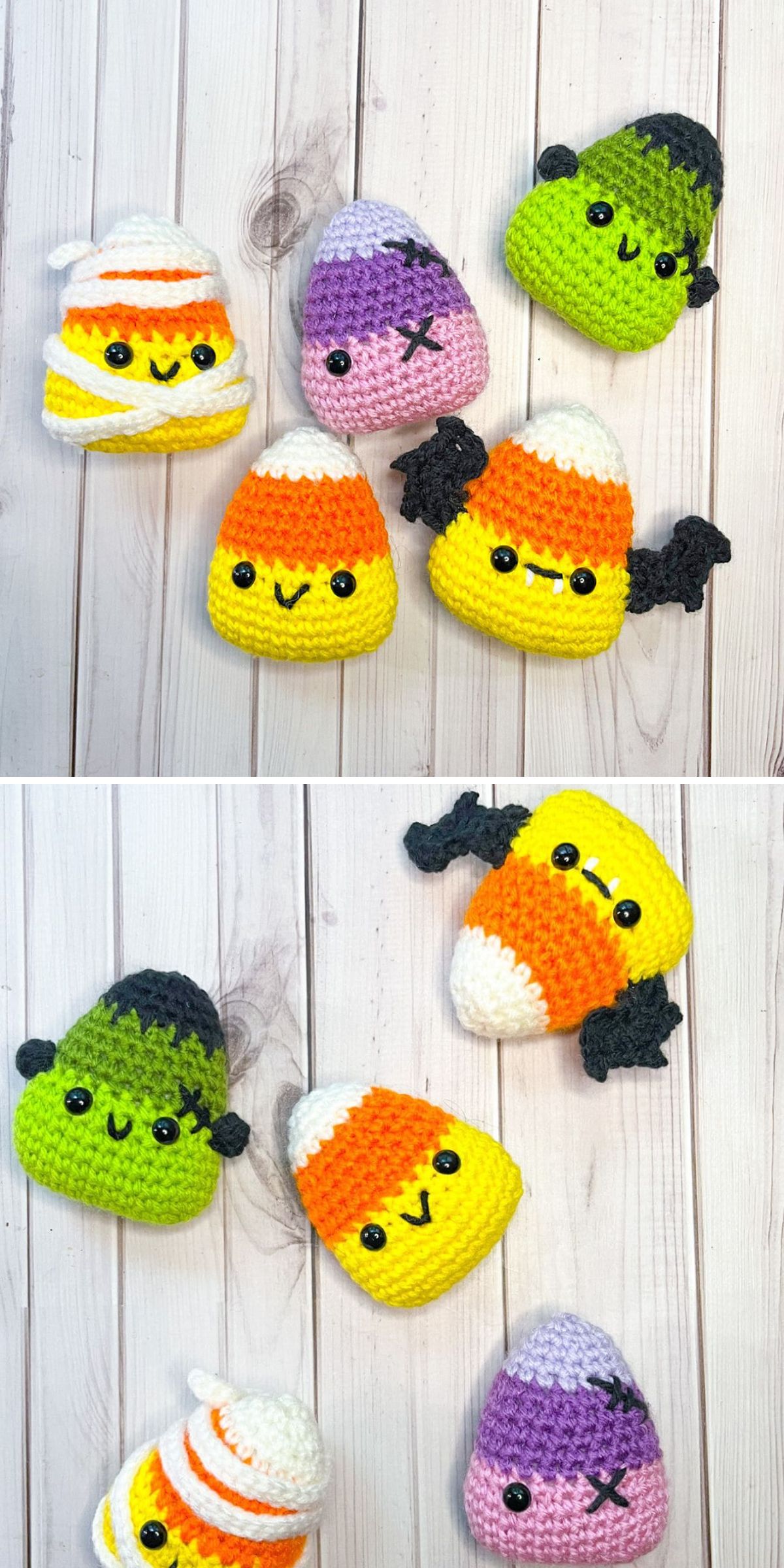 10 Easy and Free Candy Corn Crochet Patterns for Halloween