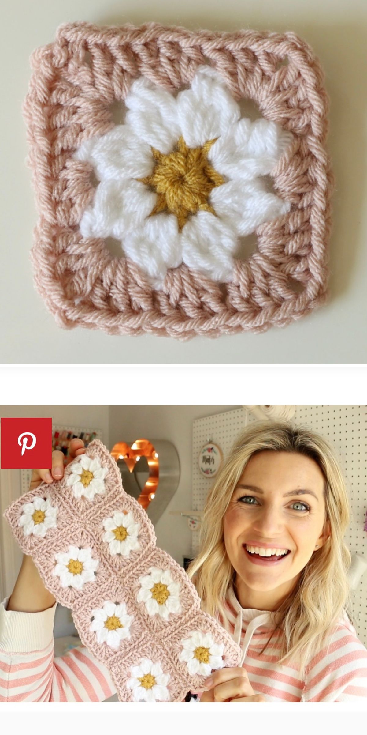 daisy crochet granny squares