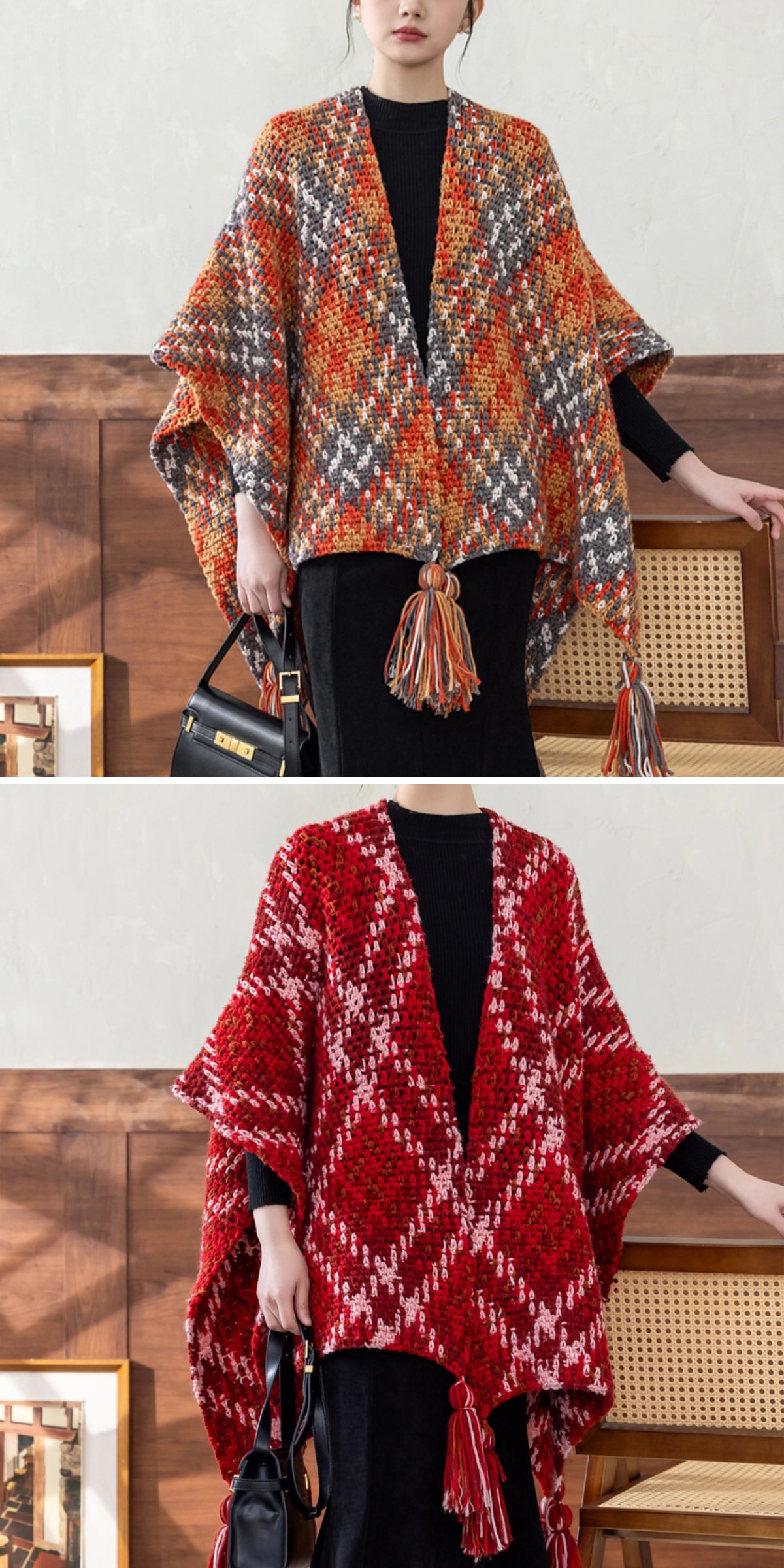 a bold crochet shawl 