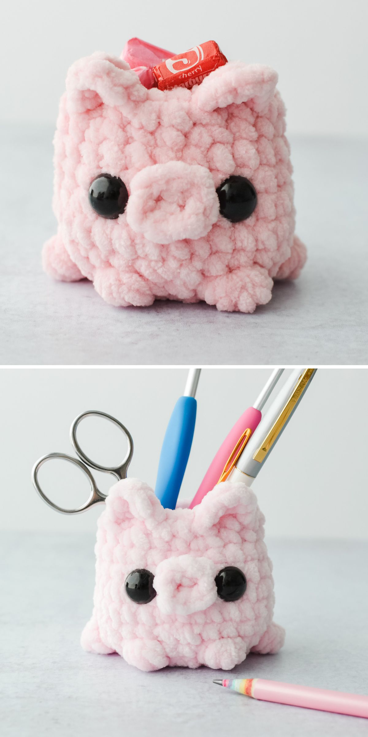 a small desk organizer shaped like a pig