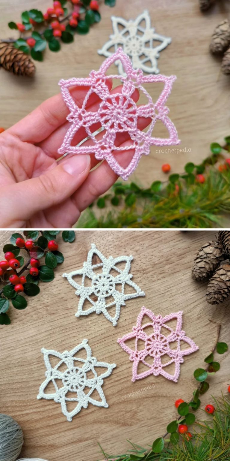 20 Free Crochet Snowflake Patterns for Festive Winter Decor