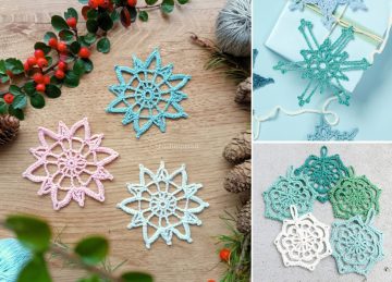 20 Free Crochet Snowflake Patterns for Festive Winter Decor