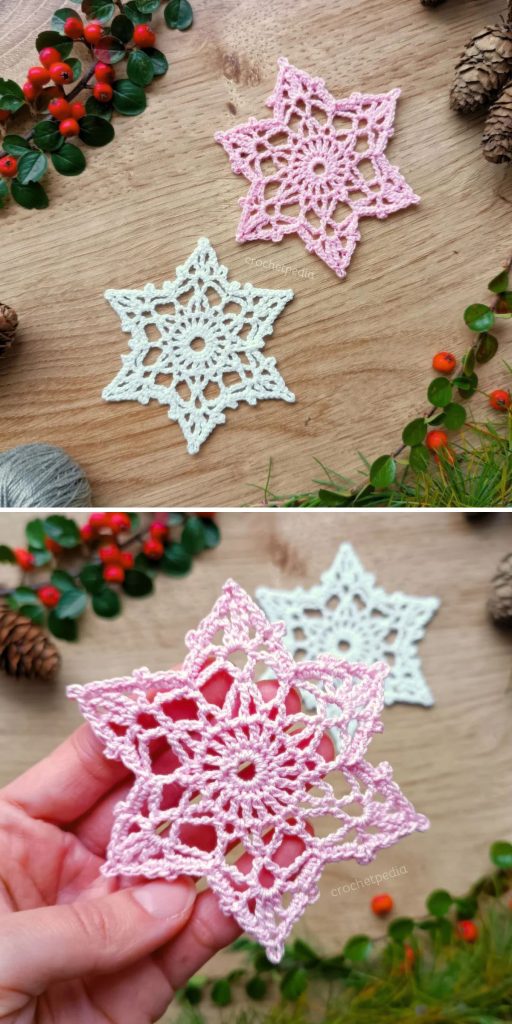 20 Free Crochet Snowflake Patterns for Festive Winter Decor