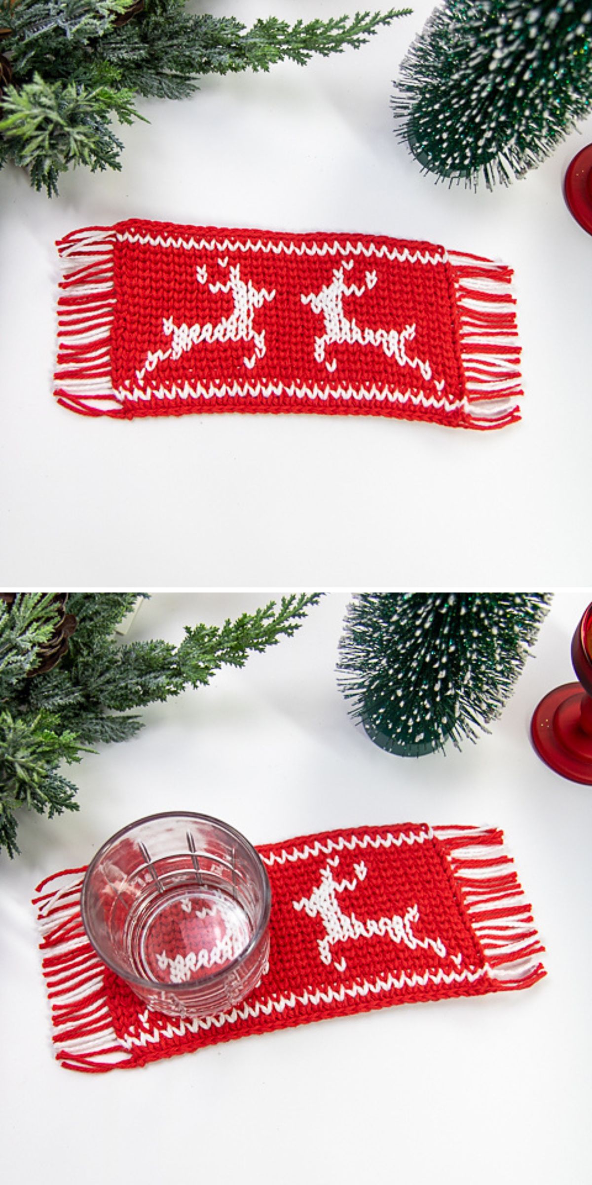 16 Free Crochet Christmas Coaster and Granny Square Patterns -