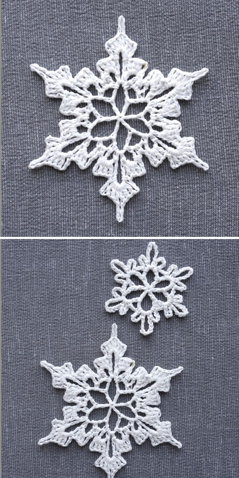 20 Free Crochet Snowflake Patterns for Festive Winter Decor