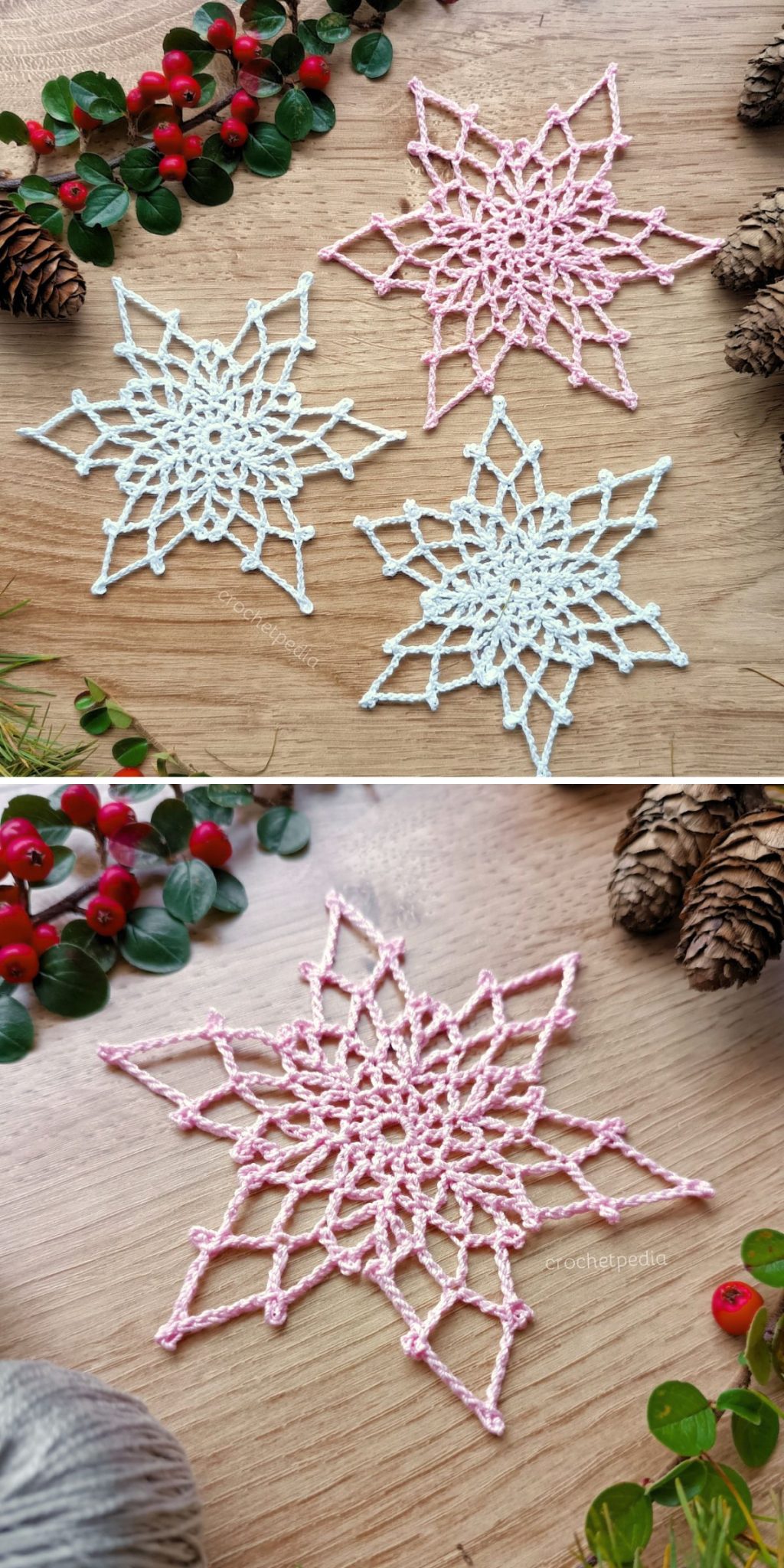 20 Free Crochet Snowflake Patterns for Festive Winter Decor