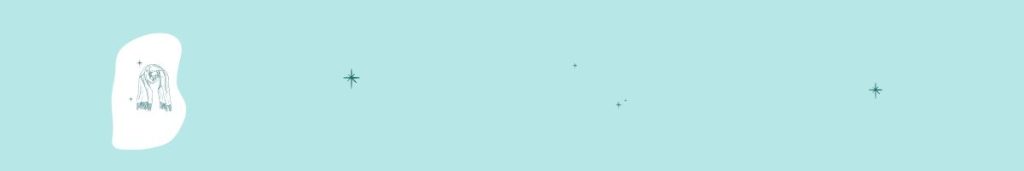 Light blue background with a small scarf on the left, and several small star illustrations — perfect inspiration for your next winter crochet patterns project.