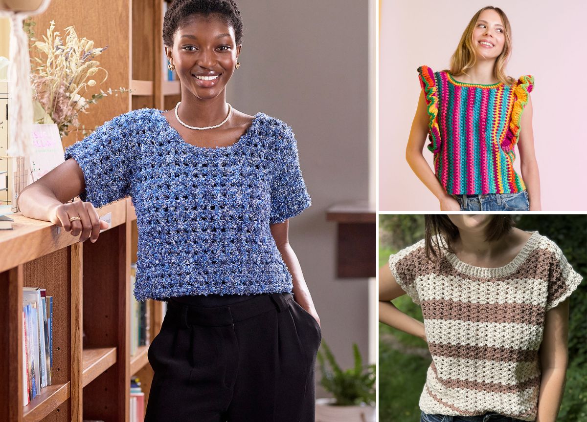24 Free Crochet Top Patterns for Tees, Tanks & Summer Wear