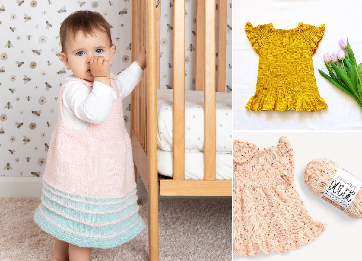 Girly Knitted Baby Dresses – Free Patterns for Charming Creations