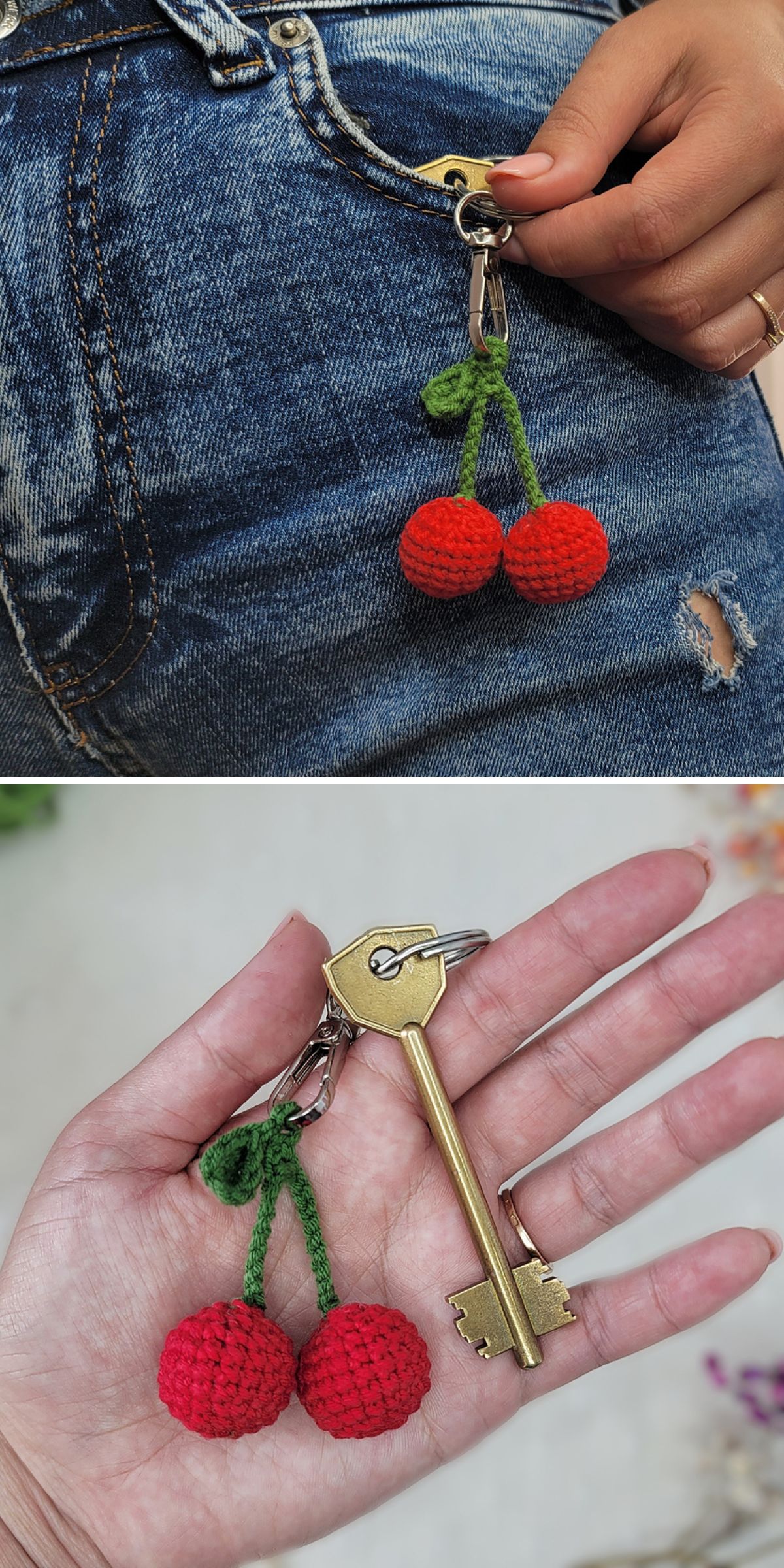 Simple Crochet Ribbon Keychain 26 Free Crochet Keychain Patterns for Cute Quick Gifts