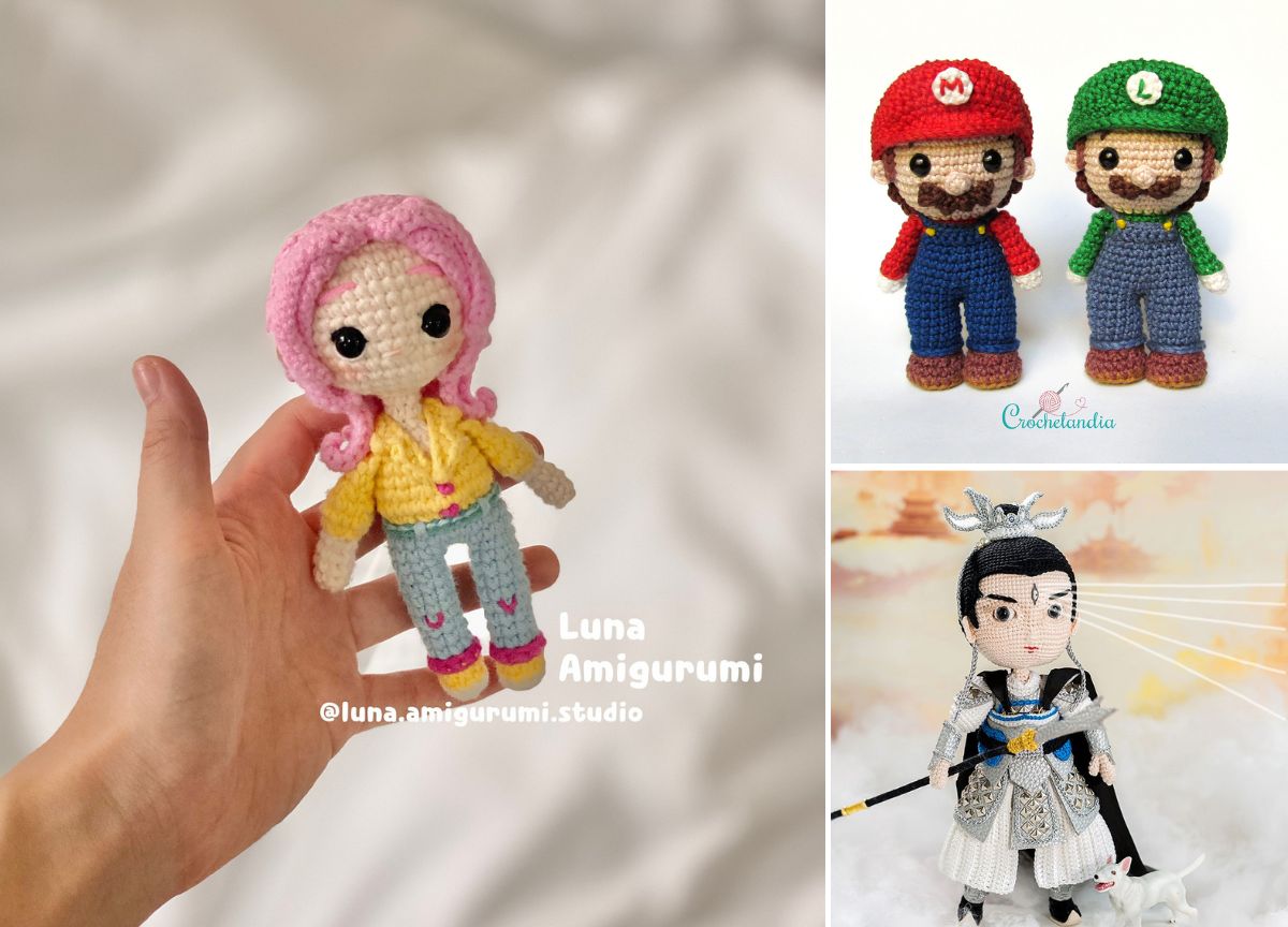 26 Free Amigurumi Doll Crochet Patterns for Play and Display