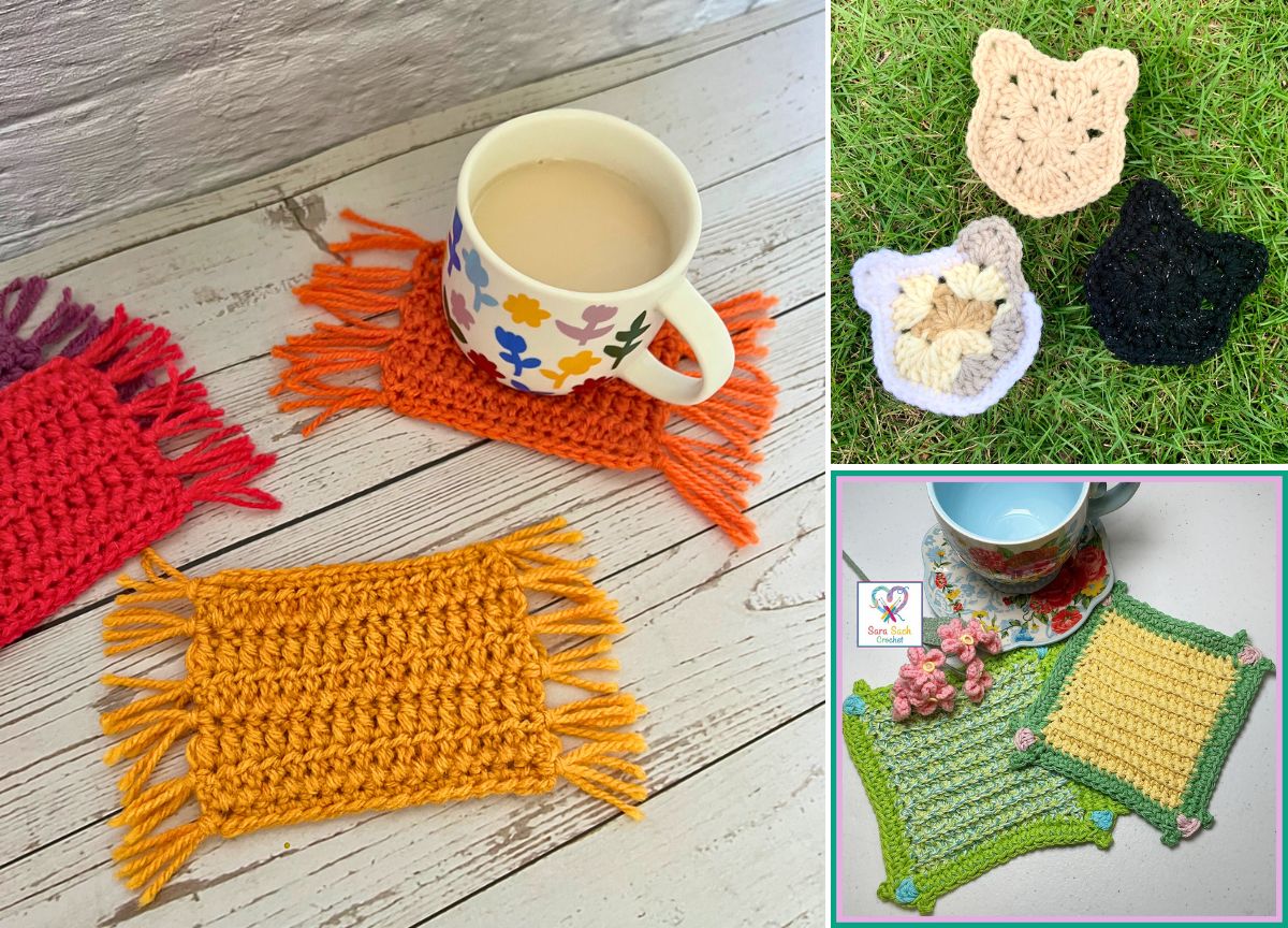 22 Free Crochet Coaster Patterns for Every Table Setting