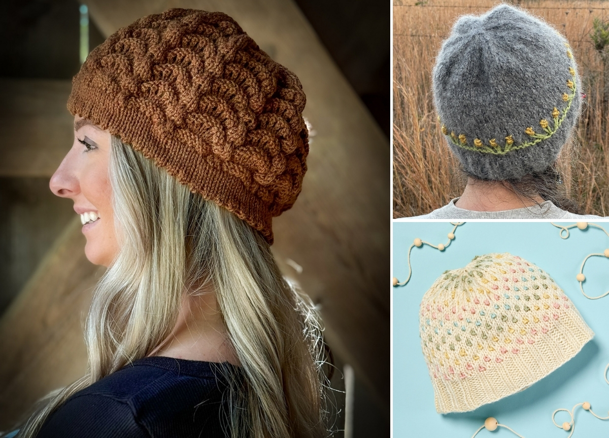 Knitted Hat Patterns with Standout Stitches and Details