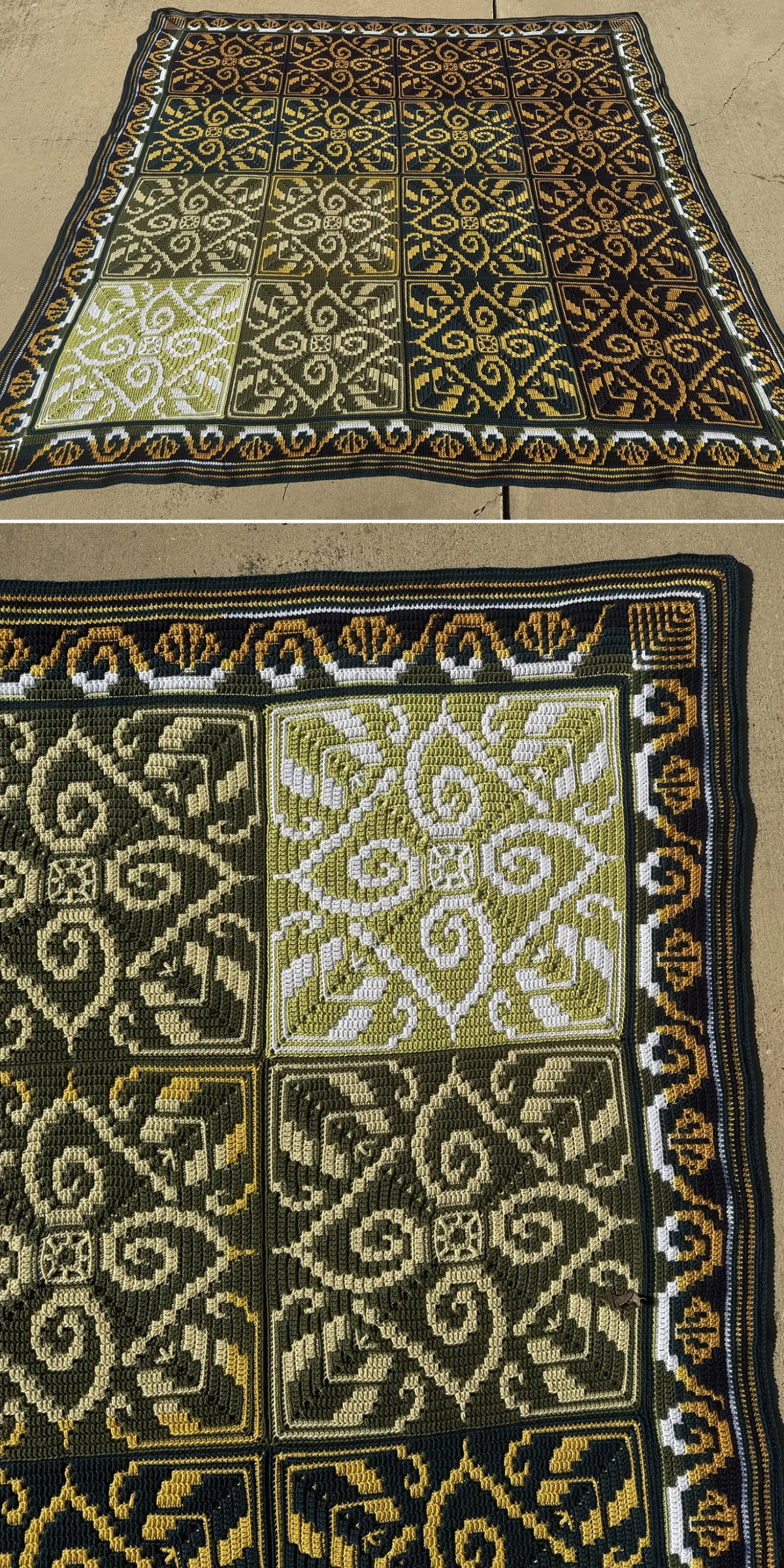 Free Mosaic Crochet Blanket Patterns with Hypnotic Designs